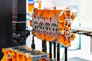 5 Axis REVO CMM inspection services measurement of engine block