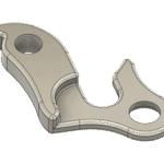 3D Scanning Services Reverse Engineering a bike hanger to parametric CAD model