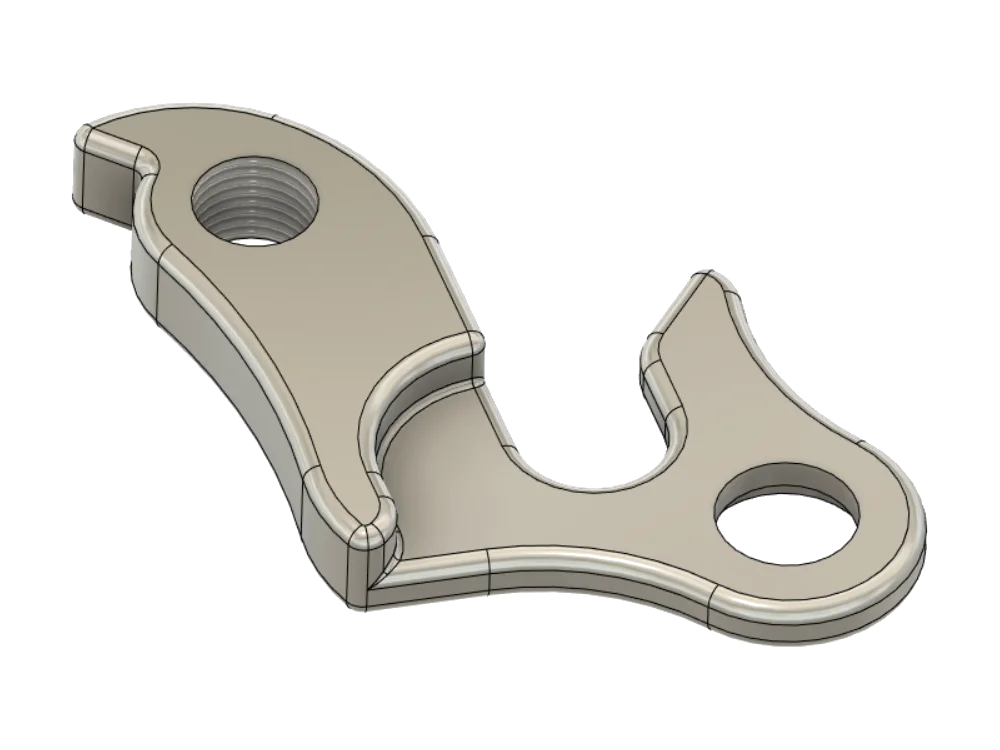 Parametric CAD model of the reverse engineered part